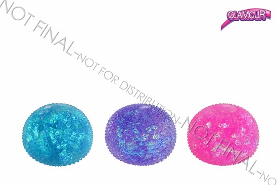 Glamour MEGA Kristal Sugar Stressbal circa 750gram assorti circa 10cm 