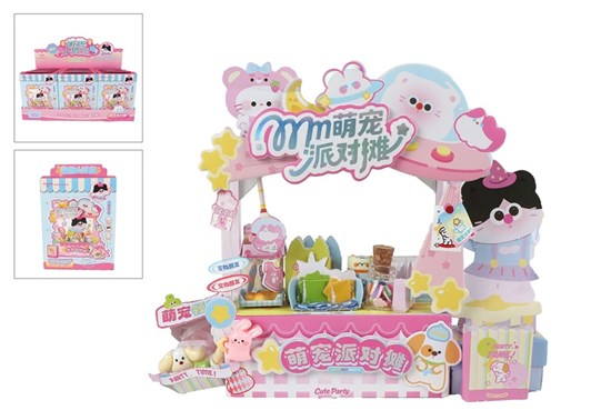 Kawaii Knutselkraampje Dierenfeest Roze circa 15½cm 