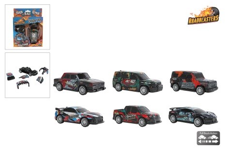 Roadblaster Bump and Crash Auto Frictie 12cm assorti 
