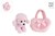 Take Me Home GROTE Pluche Poedel in Roze Tas circa 33x30cm 