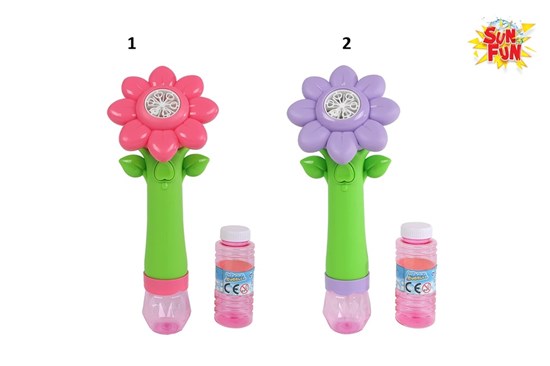 Sun Fun Bellenblaas Bloem met Licht B/O Assorti circa 27cm 