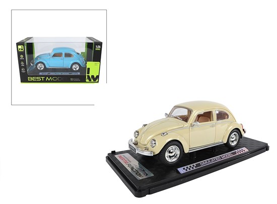 Old Timer Volkswagen Kever Creme schaal 1/24 frictie 