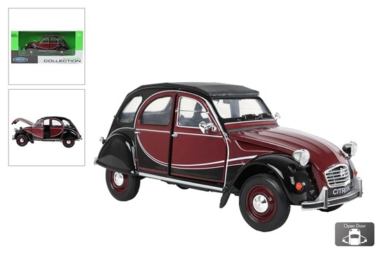 Welly Citroën 2CV 6 Charleston schaal 1/24 circa 16cm 