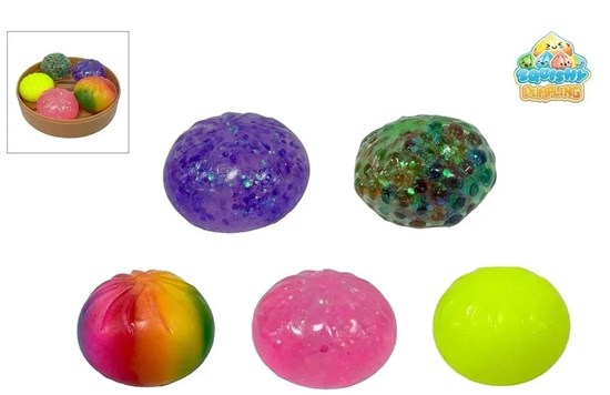 Kawaii Fidget Dumplings Mix 5 stuks 5cm in Stoommand 15cm 