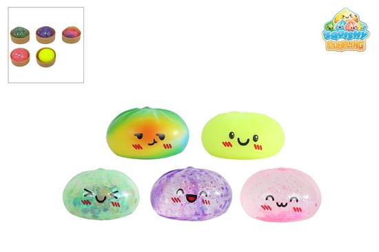 Kawaii Fidget Dumpling Secret Mix 5,8cm in Stoommand 6½cm 3+ 