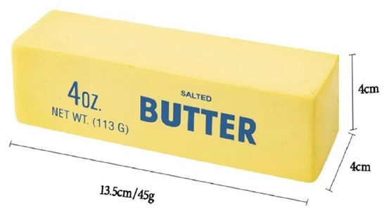 JUMBO Squeeze Salted Butter circa 4x4x11½cm 3+
