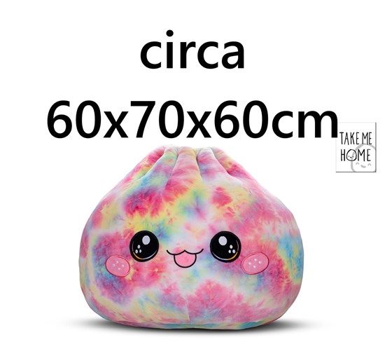 Take Me Home Kawaii Dumpling Rainbow pluche circa 60x70x60cm 