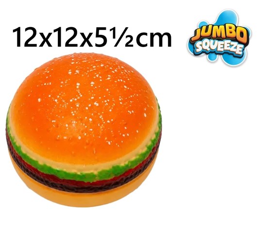 JUMBO Squeeze Hamburger circa 12x12x5½cm 3+