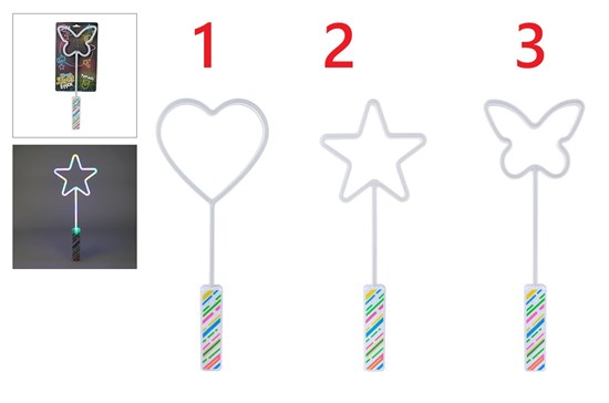 Magic Light Stick met 3 Licht Modussen assorti circa 45cm 