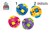 Spinn Ball circa 6½cm assorti kleuren 