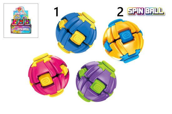Spinn Ball circa 6½cm assorti kleuren 