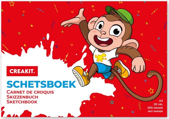 creakit SCHETSBOEK A3 formaat 20vellen
