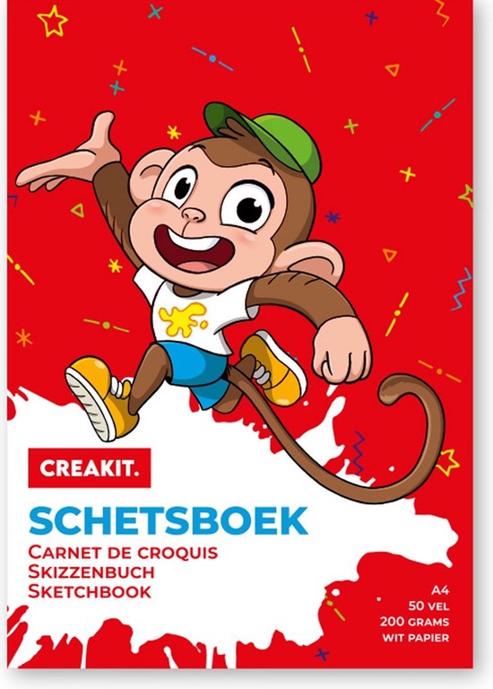 creakit SCHETSBOEK A4 formaat 50vellen