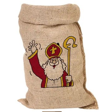DE GROTE Jute Zak van Sinterklaas 50x80cm 