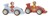 Little Dutch Pull Back 2 Racewagens met Figuren FSC 18mnd+