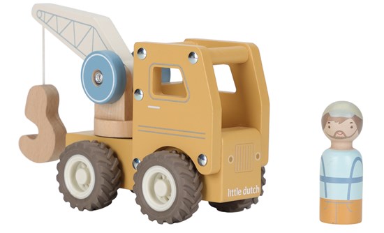 Little Dutch Kraanwagen met Figuur FSC 18mnd+