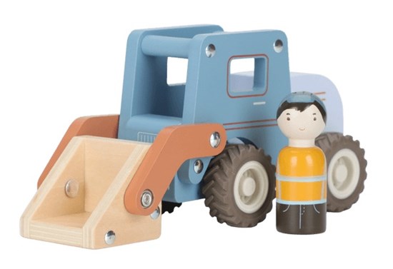 Little Dutch Bulldozer met Figuur FSC 18mnd+
