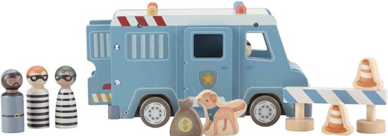 Little Dutch Houten Politiebus met Figuren FSC 2+ 