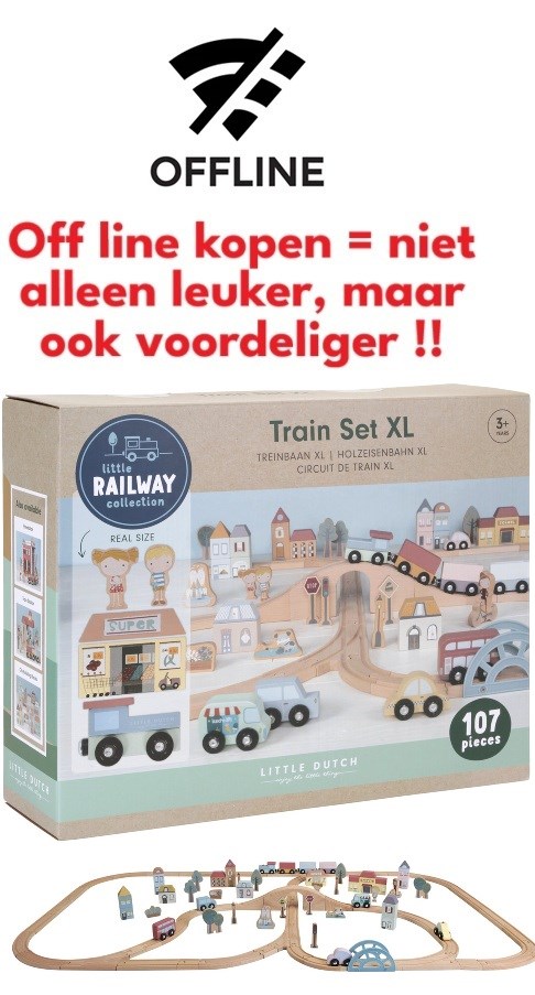 Little Dutch GROTE Treinbaan XL circa 107dlg 3+ 