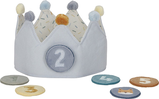 Little Dutch Verjaardagskroon met Cijfers Blauw 