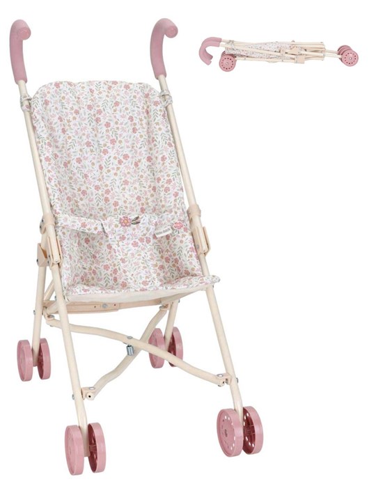 Little Dutch Poppenbuggy Soft Flowers metaal 3+ 