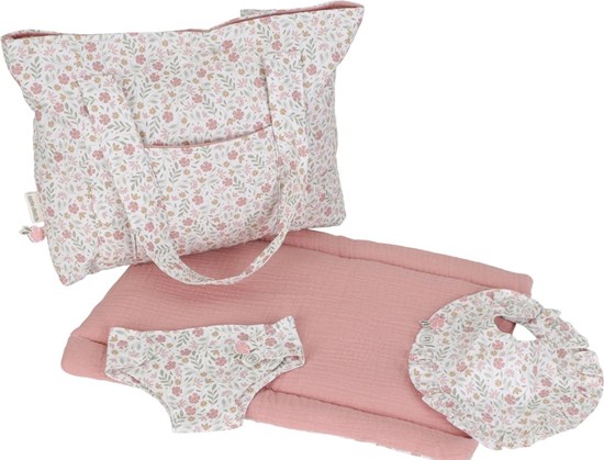 Little Dutch Poppen Luiertas Soft Flowers met Accessoires 3+ 