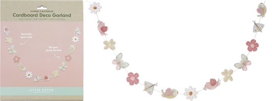 Little Dutch Kartonnen Guirlander Slinger Flowers & Butterflies 