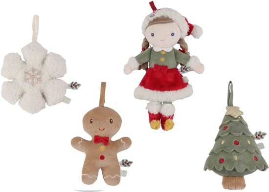 Little Dutch Rosa Kerstboomhangers 4Stuks GRS 