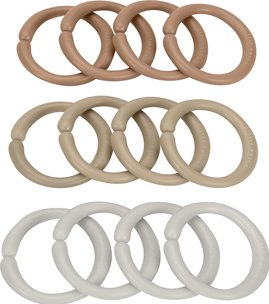 Little Dutch Little Loops Speelgoedringen Beige 0mnd+