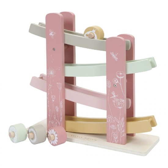 little dutch Rollerbaan hout met Rollen roze 18mnd+
