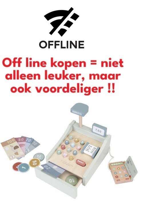 Little Dutck Houten Kinder Kassa 3+  