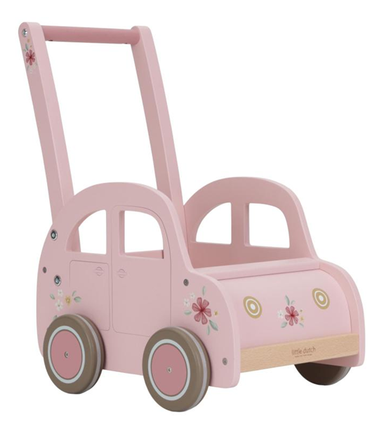 Little Dutch Loopwagen Roze FSC Hout 1+ 