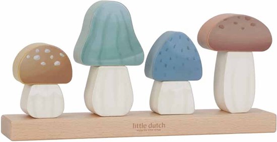 Little Dutch Stapelaar Paddenstoelen Forest Friends FSC Hout 12mnd+ 