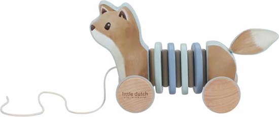 Little Dutch Trekdier Wiebel Vos Forest Friends FSC Hout 18mnd+ 