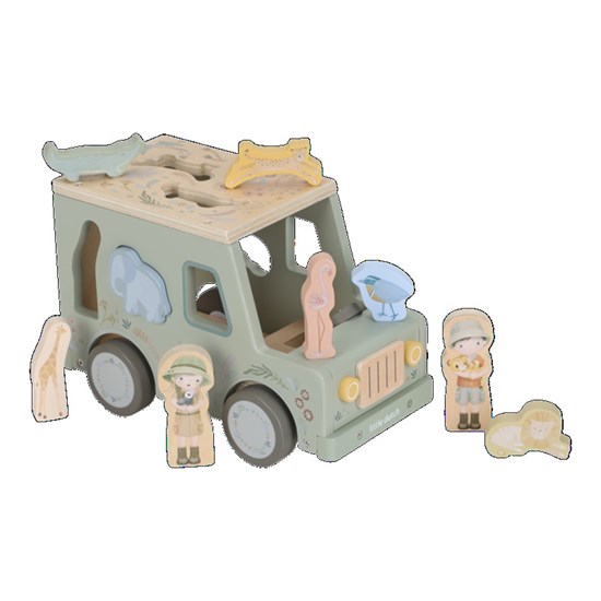 Little Dutch Vormenstoof Safari Friends Auto FSC Hout 