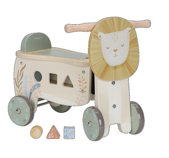 Little Dutch Loopfiets Safari Friends FSC Hout 