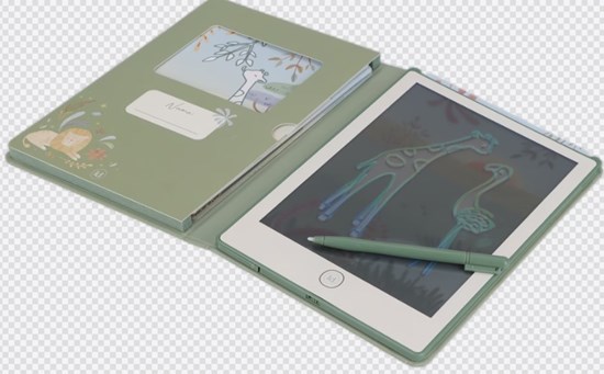 Little Dutch Creative Moments Tekentablet Safari Friends Groen 4+