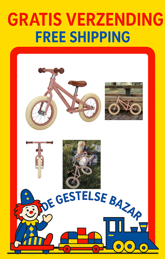 Little Dutch Metalen Loopfiets Matt Roze 2+ 