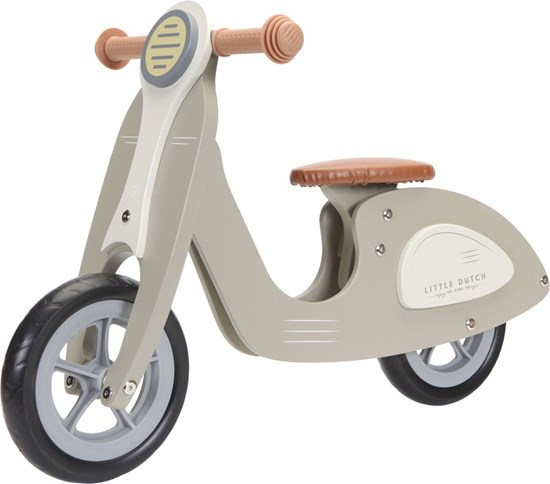 Little Dutch Houten Loopscooter FSC Olive Green 2+ 