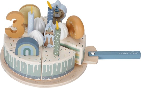 Little Dutch Verjaardagstaart Blauw 3+ 