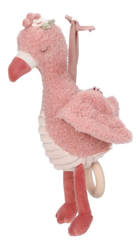 Little Dutch Safari Friends Muziektrekdoosje Flamingo Roze Pluche GRS  Omnd+ 