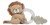Little Dutch Safari Friends Ring Rammelaar Leeuw Geel 0mnd+ 