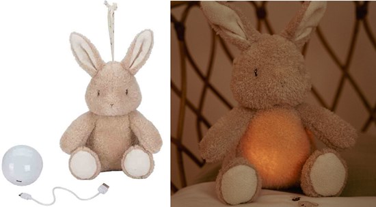 Little Dutch Knuffelkonijn Licht en Geluid 0mnd+ 