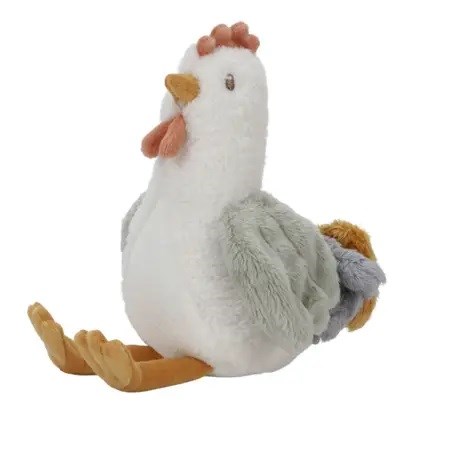 little dutch Little Farm Knuffel Kip 17cm op Kaart Omnd+ 