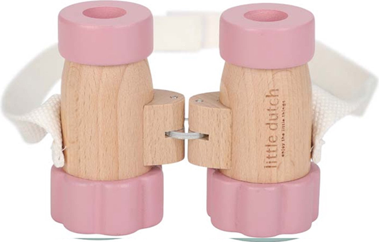 Little Dutch Houten Verrekijker Roze Fairy Garden 3+ 