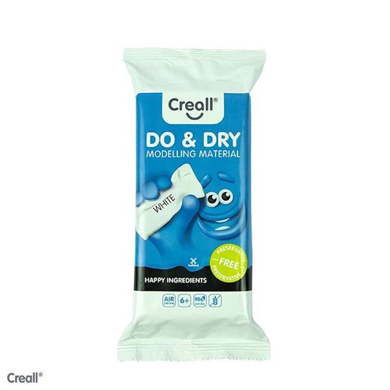 Creall Do & Dry Boetseerklei Circa 500gram Wit 