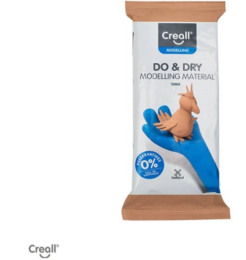 Creall Do & Dry Boetseerklei Circa 500gram Terracotta 