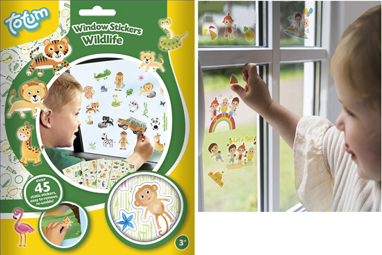 Totum MEER Dan 45Raamstickers Wildlife 3+ 