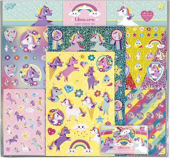 Totum Unicorn SUPER GROOT Sticker set 