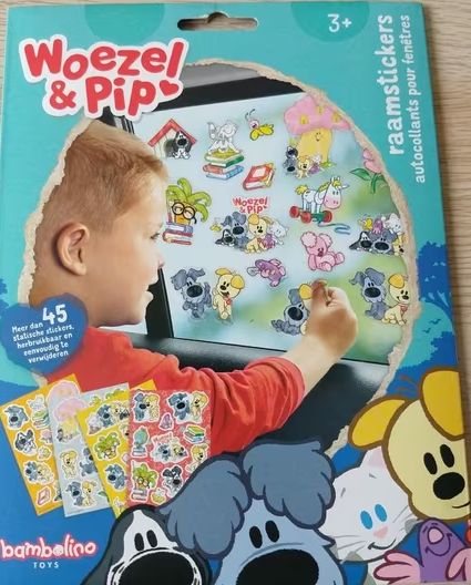 Totum Woezel & Pip Raamstickers MEER DAN 45stuks 3+ 